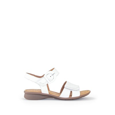 Sandales en cuir velours à talon décroché GABOR
