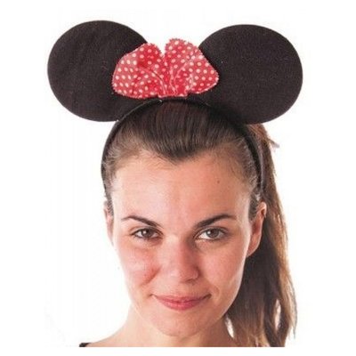 serre tete oreilles de souris avec noeud PARTY PRO