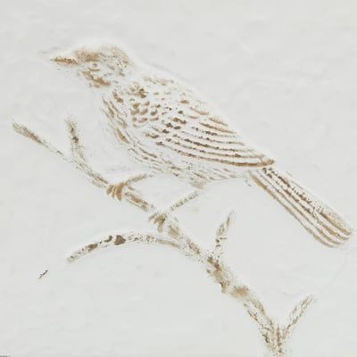 Décoration murale oiseau en métal peint VARO ATMOSPHERA