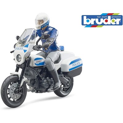 bworld Scrambler Ducati Motard de la police BRUDER