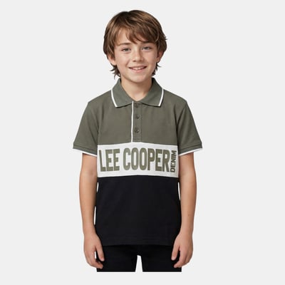 Polo manches courtes imprimé, col chemise RUGBY LEE COOPER