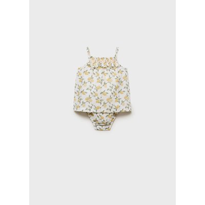 Robe et culotte imprimées MANGO BABY