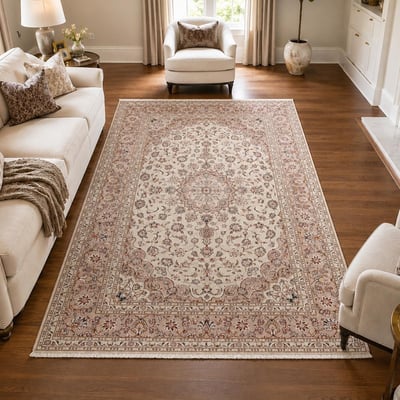 Tapis d'orient au motif oriental noué à la main, KASHAN 3 UN AMOUR DE TAPIS