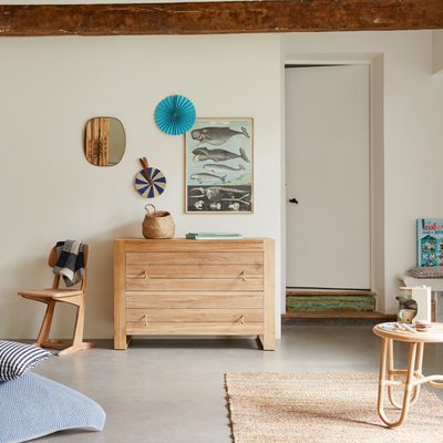 Commode enfant en teck massif MINIMALYS TIKAMOON