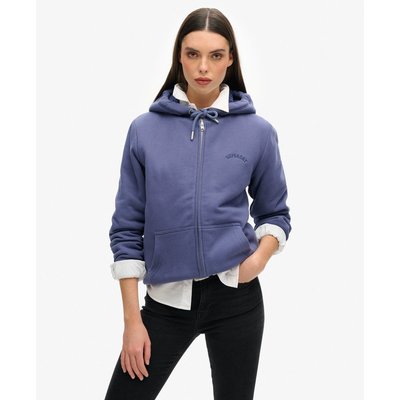 Sweat à capuche zippé et doublé en peau lainée SUPERDRY