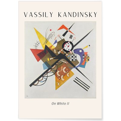 Affiche Vassily Kandinsky On White II L'AFFICHERIE