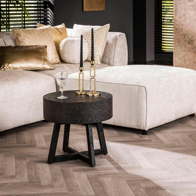Bout de canapé industriel Ø 50 cm RALF PIER IMPORT