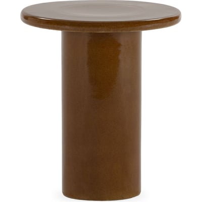 Table d'appoint ronde en céramique brillante RECOLLECTION