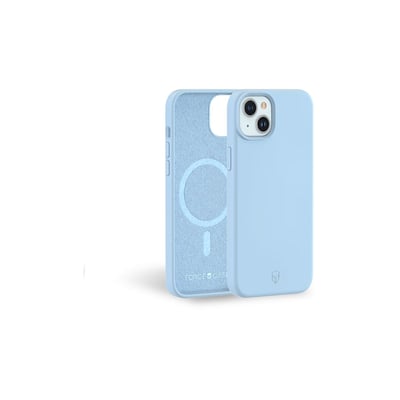 Coque iPhone 15 Plus silicone bleu ciel FORCE CASE