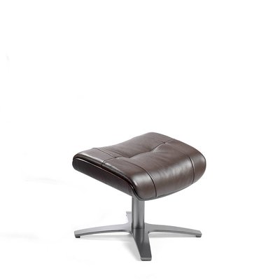 Pouf pivotant rembourré en cuir ANGEL CERDA