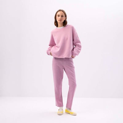 Pantalon droit 7/8 en lin PABLO BENSIMON