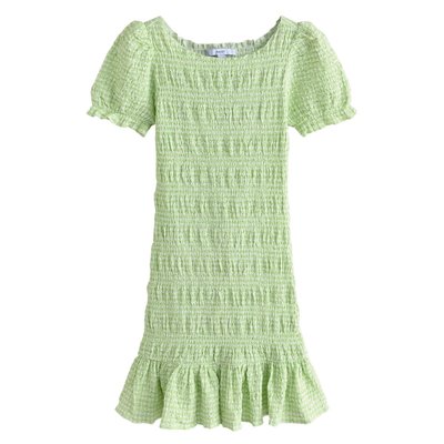 Mini-robe froncée à manches bouffantes NEXT