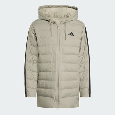 Parka À Capuche Duvet Léger 3 Bandes Essentials Climawarm Parka À Capuche Duvet Léger 3 Bandes Essentials Climawarm ADIDAS SPORTSWEAR