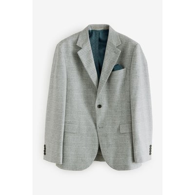 Veste de costume slim brossée aux carreaux NEXT