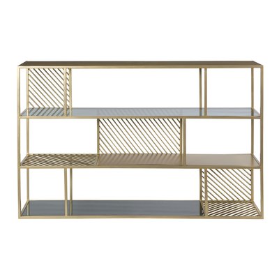 Etagère 3 niveaux en métal et verre - CAMUS RENDEZ-VOUS DÉCO