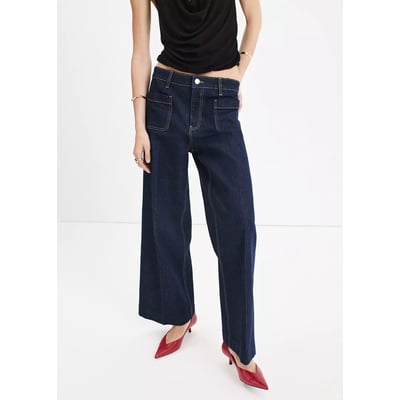 Jean wide leg poches pièce MANGO