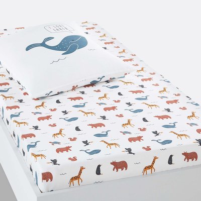 Earth Animal 100% Organic Cotton Fitted Sheet LA REDOUTE INTERIEURS