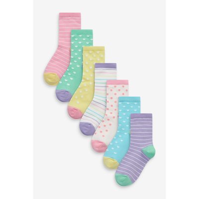 Chaussettes aux rayures, pois, lot de 7 NEXT