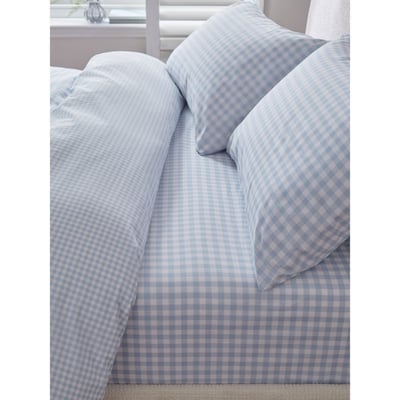 Drap-housse et taie d’oreiller à motif vichy NEXT