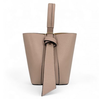 Sac seau et pochette en cuir grainé BIRDIE OH MY BAG