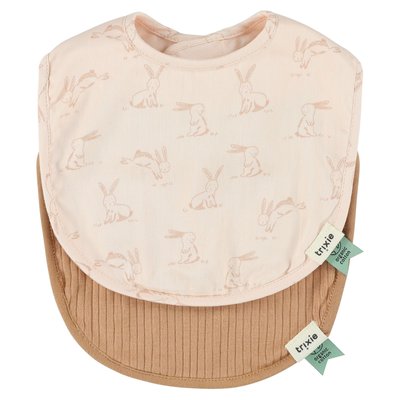 Lot de 2 bavoirs Rosy Rabbit - Trixie TRIXIE