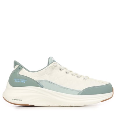 Baskets running vertes à semelle plate avec une fermeture slip-on SKECHERS