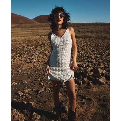 Robe courte caraco en crochet SUPERDRY