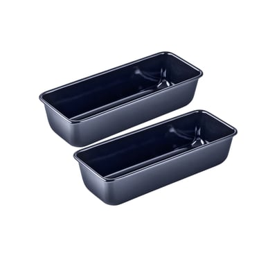 Lot de 2 moules à gâteaux 30/30 cm en acier émaillé BACK-LIEBE DR OETKER