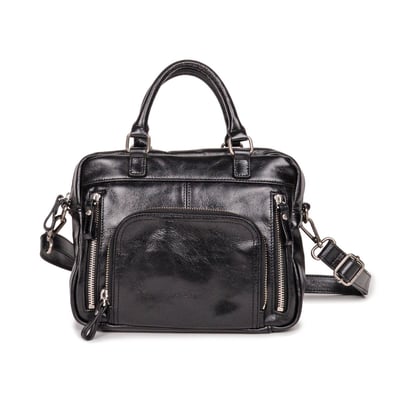 Sac à main en cuir avec bandoulière amovible MINI MACY NAT & NIN