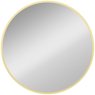 Miroir mural Alliage d'aluminium Or HOMCOM