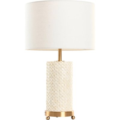 Lampe de table élégante en laiton et os  style contemporain RECOLLECTION