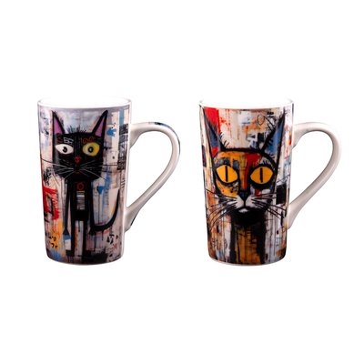 Coffret de 2 mugs   50 cl-STREET CAT TABLE PASSION