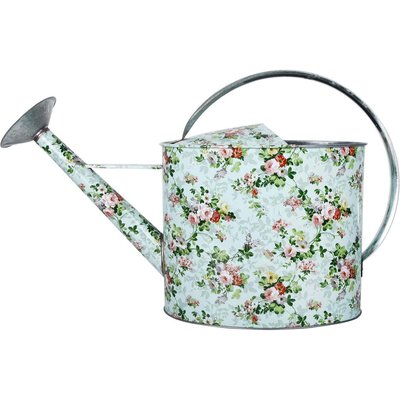 Arrosoir en acier galvanisé Roses 6,8 litres JARDINDECO