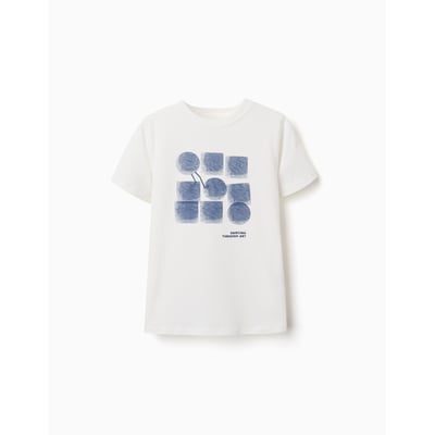 T-shirt en coton avec imprimé formes ZIPPY