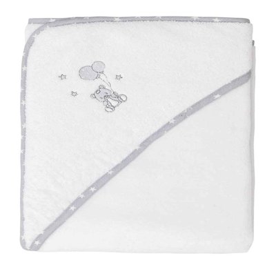 Cape de bain bébé en coton peigné Zéro Twist BABY SOFT OURS SENSEI MAISON