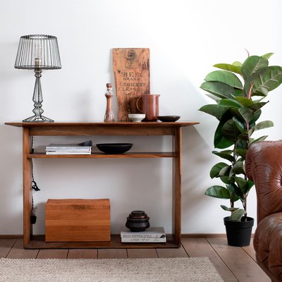 Meuble console en bois massif de manguier 120 cm style contemporain FENI PIER IMPORT