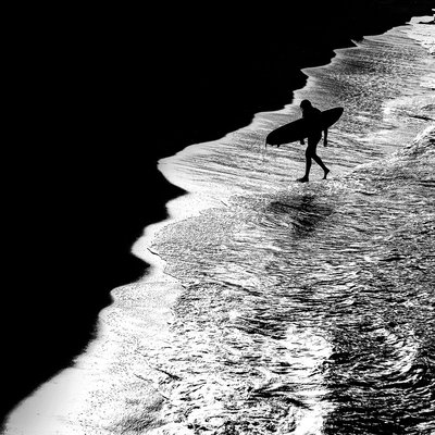 Tableau surf au clair de lune HEXOA