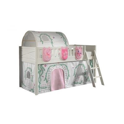 Scott Lit Mezzanine et Rideau Birdy, Tunnel et 3 Sacs Rangement Assortis VIPACK