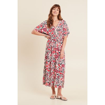 Robe longue évasée col en V BREAL