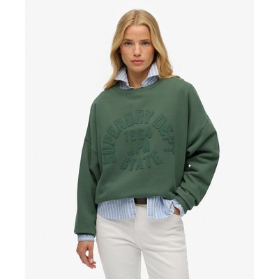 Sweat à col rond et texte ton sur ton appliqué Athletic Essentials SUPERDRY