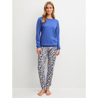 Pyjama avec bords élastiques manches longues Coton FLOWER DREAMS CALIDA