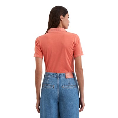 Polo à manches courtes slim avec détails de mélange de matériaux MARC O'POLO