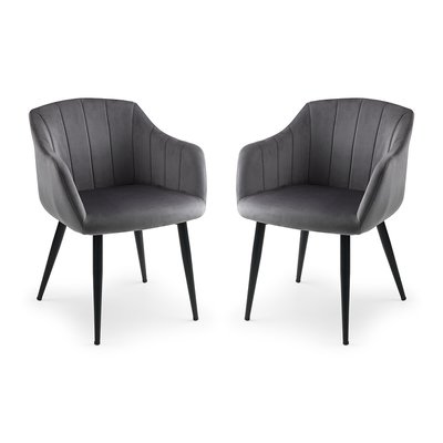 Henri Velvet Dining Chairs (Set of 2) SO'HOME