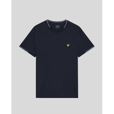 T-shirt en coton fin à liserés contrastés LYLE & SCOTT