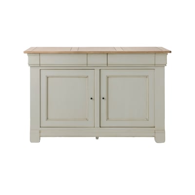Buffet bois massif 2 portes 3 tiroirs - EMBELLIE CAMIF