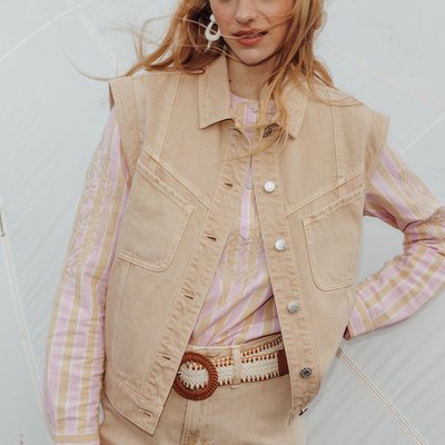 Veste sans manches en toile PROMOD