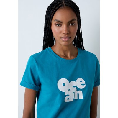 T-shirt de pyjama manches courtes en coton soleil ELLA ETAM