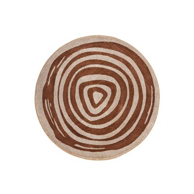 Tapis rond motif spirale , HALEY ESPRIT