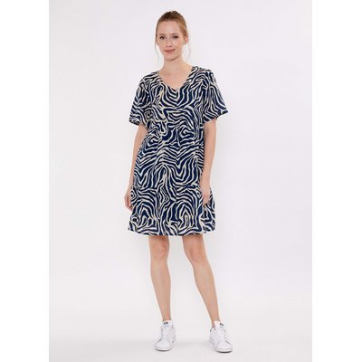 Robe imprimée coton bio évasée à volants NUSANE LA FIANCÉE
