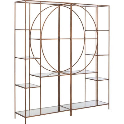 Étagère en métal au design graphique RECOLLECTION